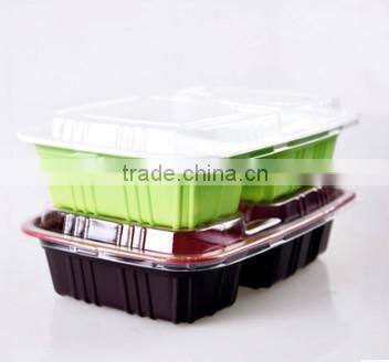 2015 colorful food box, cheapest PP plastic food container