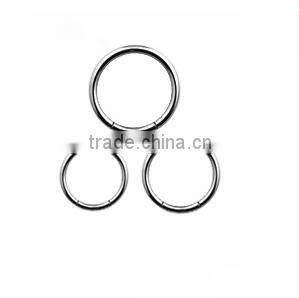 16 Gauge Blue Yellow Anodized Titanium segment ring free lip nose rings