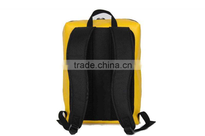 Custom Logo PVC Bag with Zipper Pocket Outdoor Tarpaulin Backpack