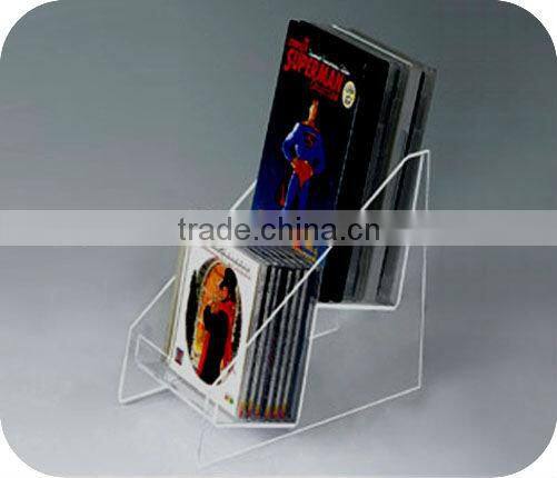 2 tiers tabletop acrylic CD display rack