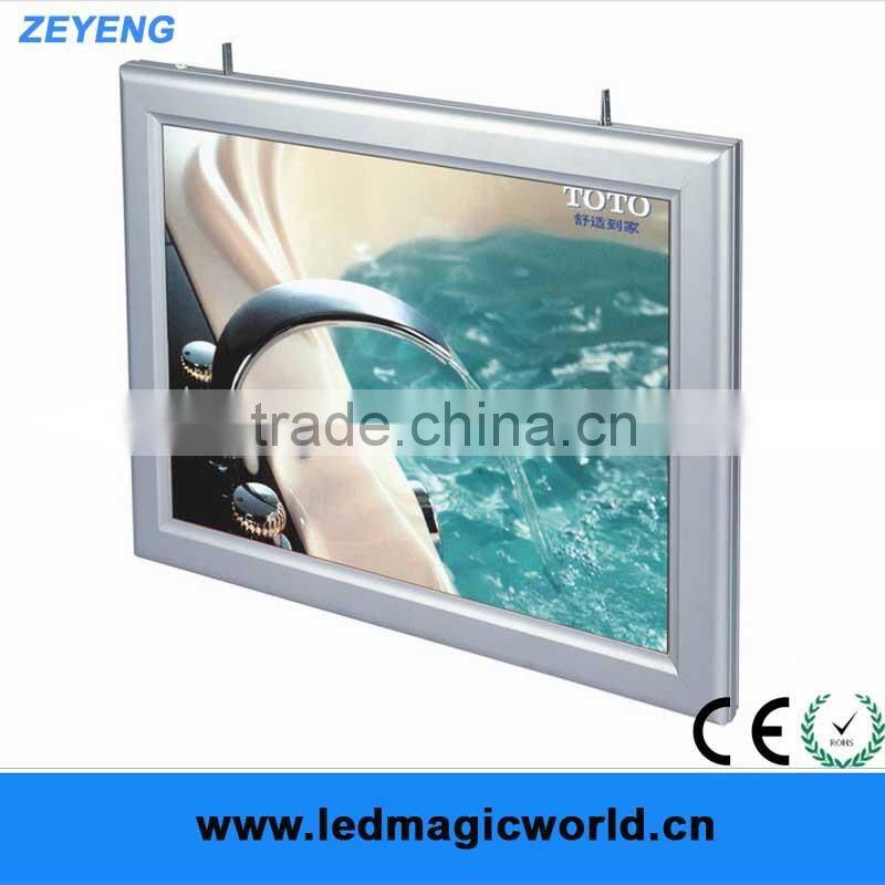 Fast Food Restaurant Wall Mount LED Backlit Aluminum Sign Board