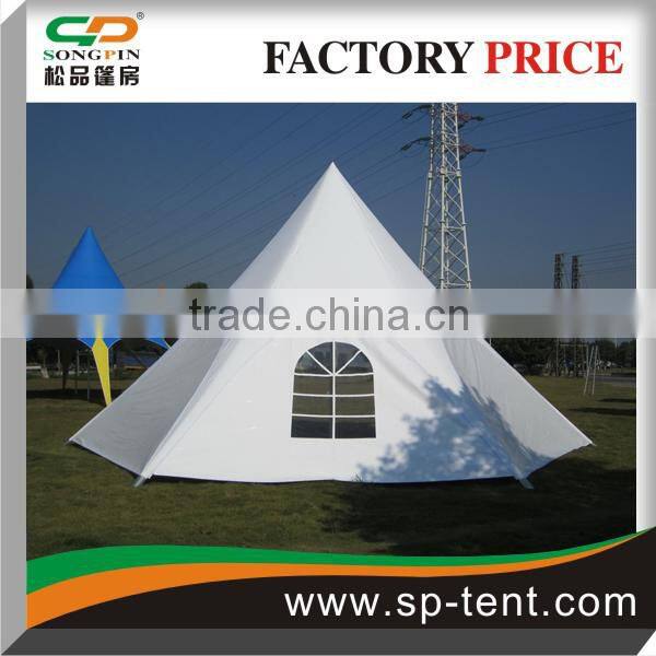 Hot sale 8m yellow outdoor party event star shape garden sauna tent