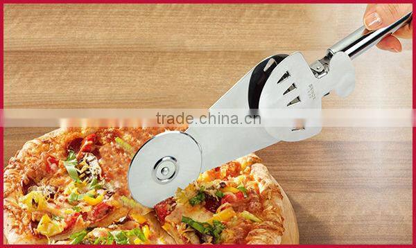 10B0303 Pizza Utensil,2 in 1(wheel & Tong)