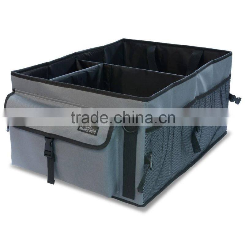 Big Ant Car Trunk Organizer - Cooler Storage for Auto Front & Back Seat, Collapsible - Hold Vehicle Cargo Secure and Prevent Sli