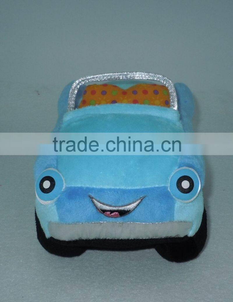 Wholesale funny soft plush satuffed car toy for kids