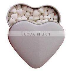 fancy special custom logo printed heart shape gift box mint tin gift tin box