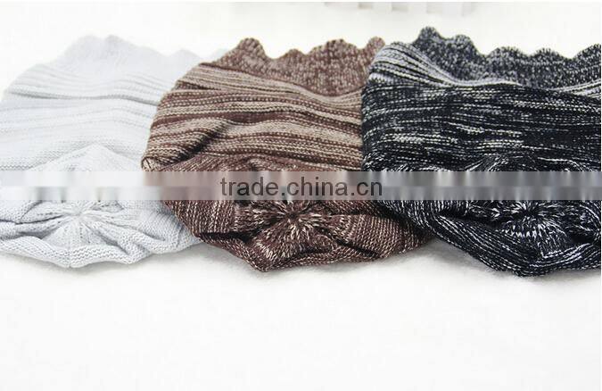 Hot Fashion New Unisex Mens Womens Winter Knit Plicate Slouch Cap Hat Knitted Skullies Beanies Casual Black/Gray/Coffee