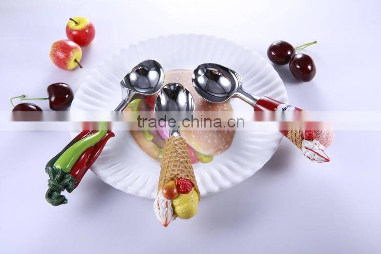 elegant design cutlery holder polyresin cutlery kid fork spoon set