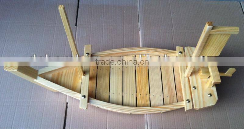 decoration sailling model wooden sushi boat