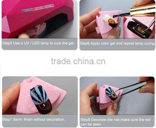 Flash Smart NFC nail sticker smart LED nail light stickers