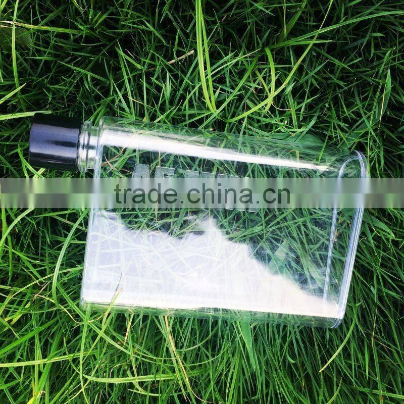 Hotselling Mini A6 Memo plastic Bottle Memo Water Bottle Flat notebook Bottle