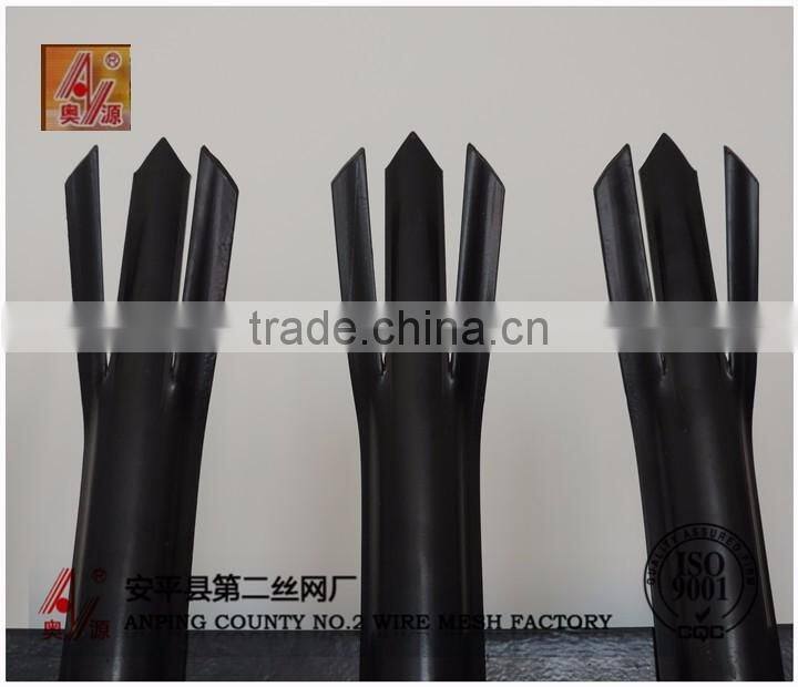 steel palisade fence mansion pvc coated colourful garden steel fence