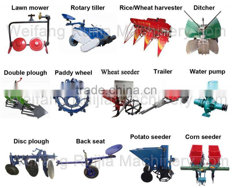 18HP Water-cooled / Condensing cooled DIESEL ENGINE farm hand tractor ,double speed rotovator with seat for sale