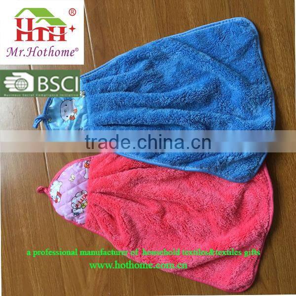2016 new product Kitchen Textile Products Microfiber Fabric cute Terry HandTowel Wholesale