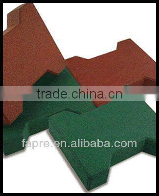 Pathway Rubber Paver/Rubber Paver Blocks/Paver Pad Rubber/Recycled Rubber Paver Tile