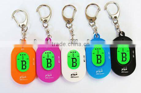 newest keyring design sensitive and accurate tuning mini chromatic tuner
