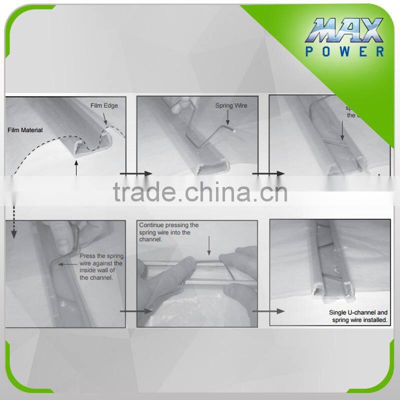 Galvanized Steel Extrusion Profile Poly film accessories