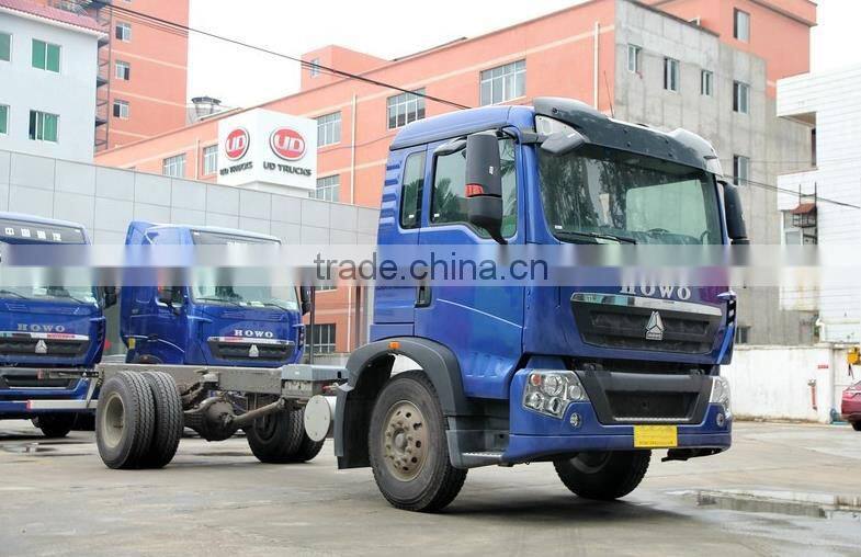 4x2 180hp Howo T5G Cargo Crane Truck Chassis sale in Senegal