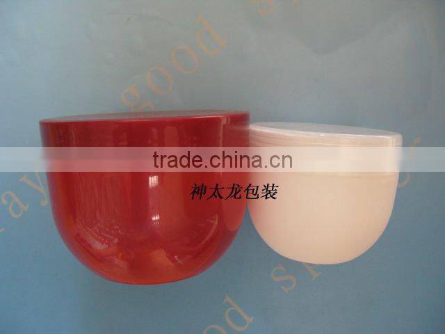 large plastic cosmetic cream jar with PP screw cap