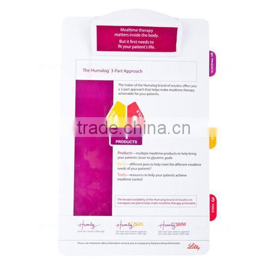 Pull-out Customized Storage Plastic Nursing Clipboard