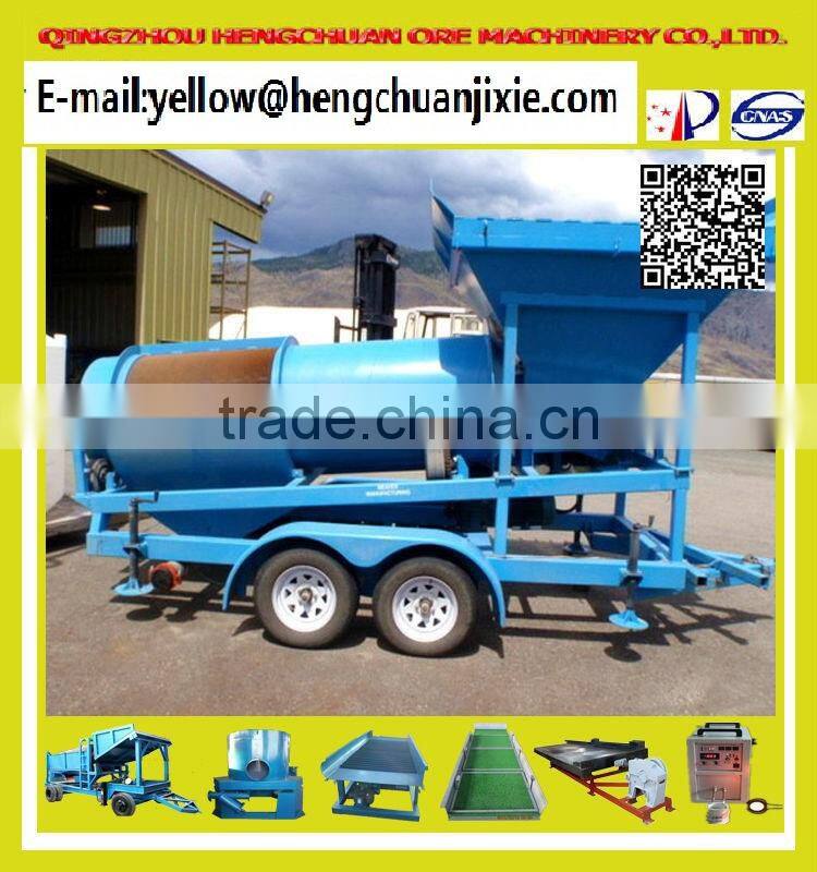 Good efficiency HC series of Mobile Gold Mining Trommel Machine(100T)