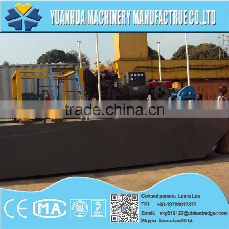 hydraulic mud pump boat for river desilting and sand dredging