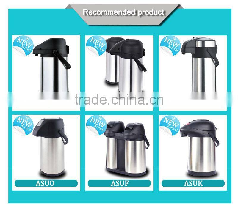 best selling products stainless steel air pump thermos with small mouth(ASUA)