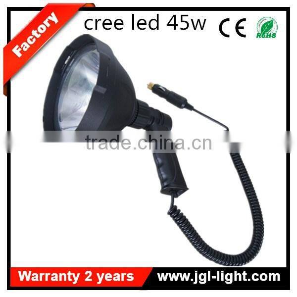 Guangzhou led handheld spotlight hunting 45W led super bright outdoor lighting