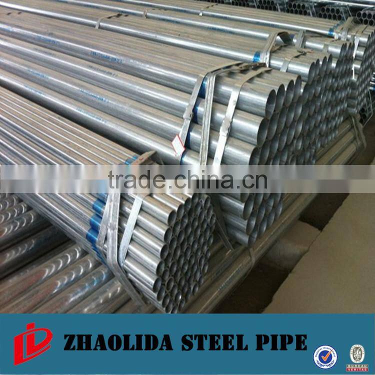 GI Hot Dipped Galvanized Steel Pipe/ERW Tube With Plain End