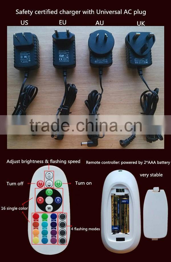 LED illuminated dinning table cafe furniture