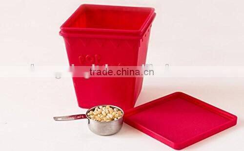 Healthy Microwave Popcorn Popper - No Oil Needed - Silicone Micro Popcorn Maker