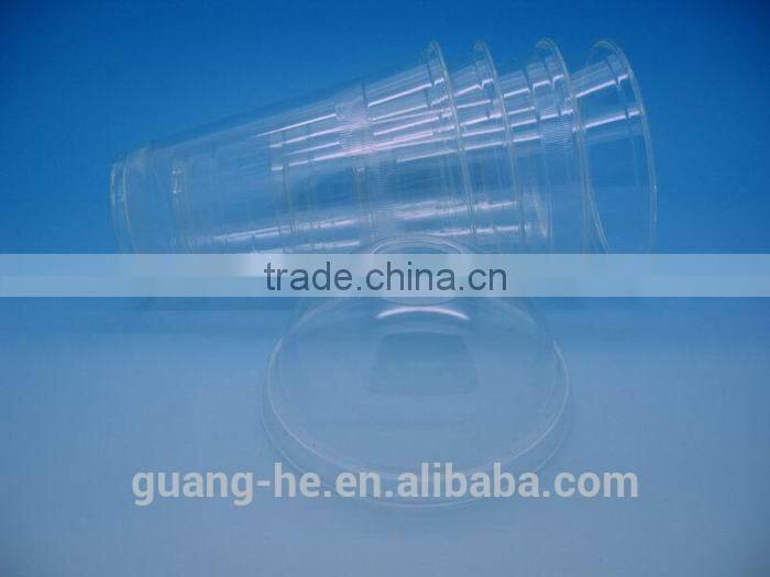 10oz disposable compostable non-pollution plastic PLA cup for ice cream/cold drink