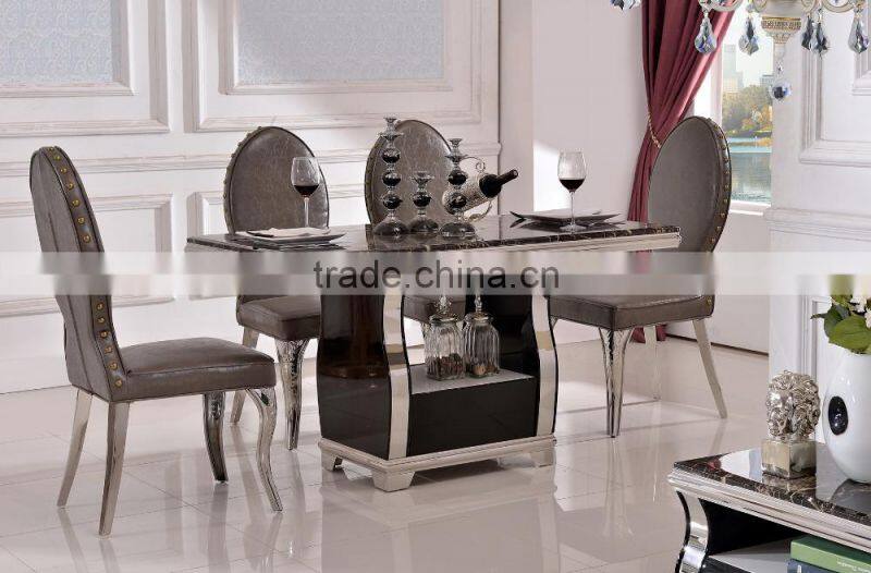 TH384 NEW Modern Dining Table and Chairs Mable Dining Table and Chairs