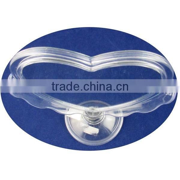 Nice design heart shape display standing mirror