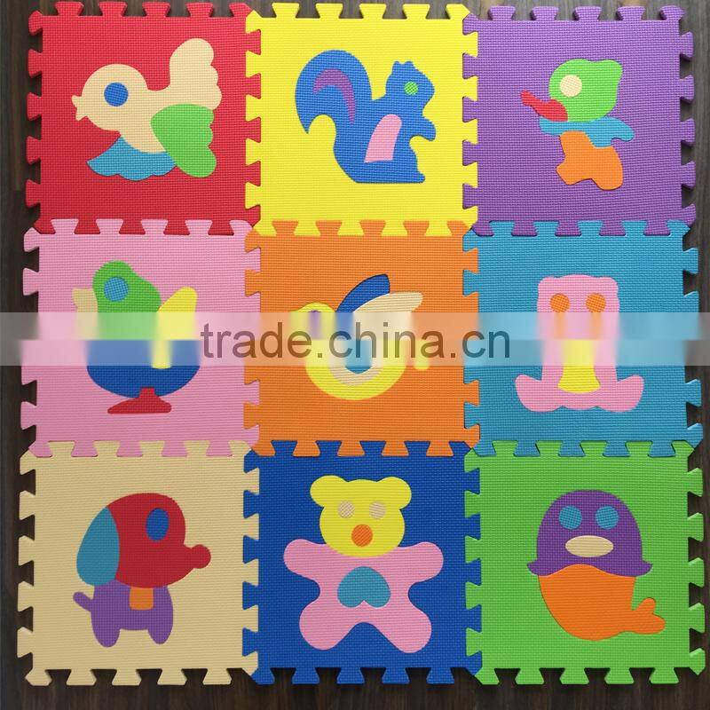 2016 New Design Eva Baby Bath Puzzle Toys Eva Foam Intelligent Bath Jigsaw Puzzle
