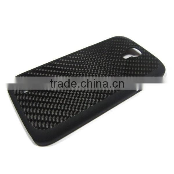 For SamSung I9500 Weaving Solid Color Carbon Fiber phone case, cell phone carbon fober cover