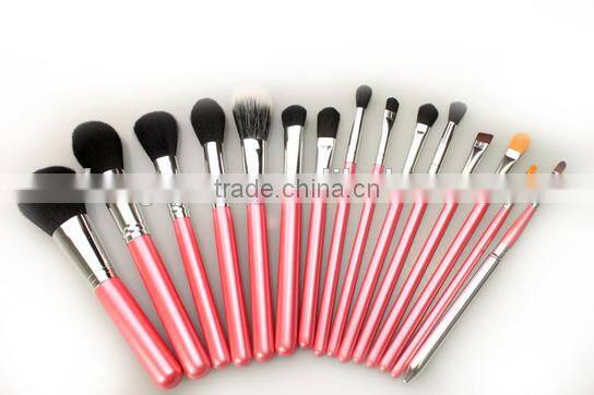 15pcs cheap good quality complete makeup set brushes