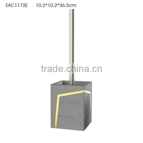 Modern style grey cement / concrete bathroom accessories with groove copper or paninting