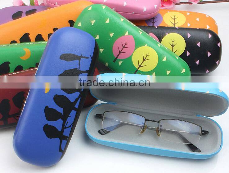 Supply fashion cute Maple Leaf & bird Glasses case