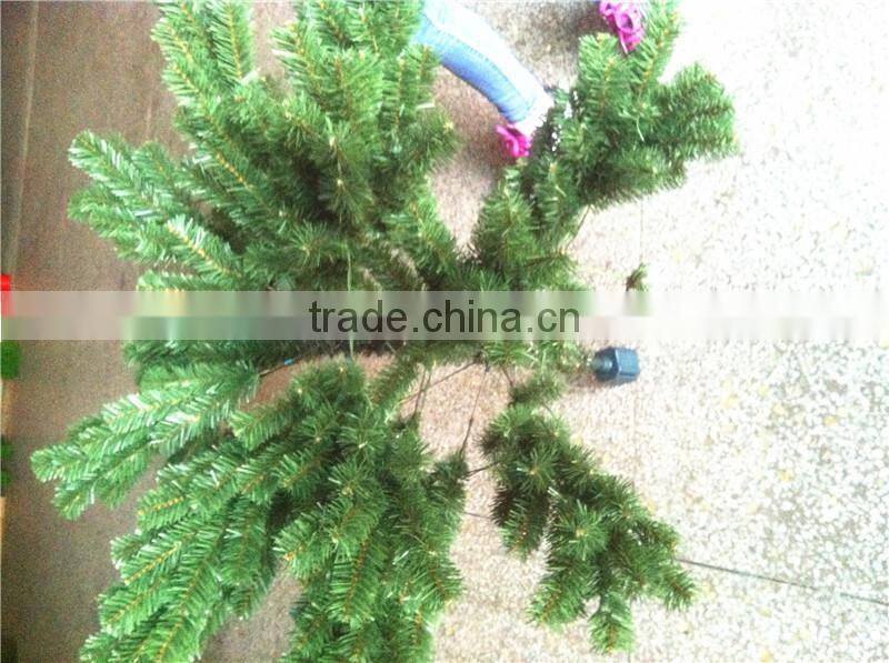Home garden edging decorative 7.5ft Height 700 pcs of pine tips artificial green plastic LED lights christmas trees ESDS11 1705