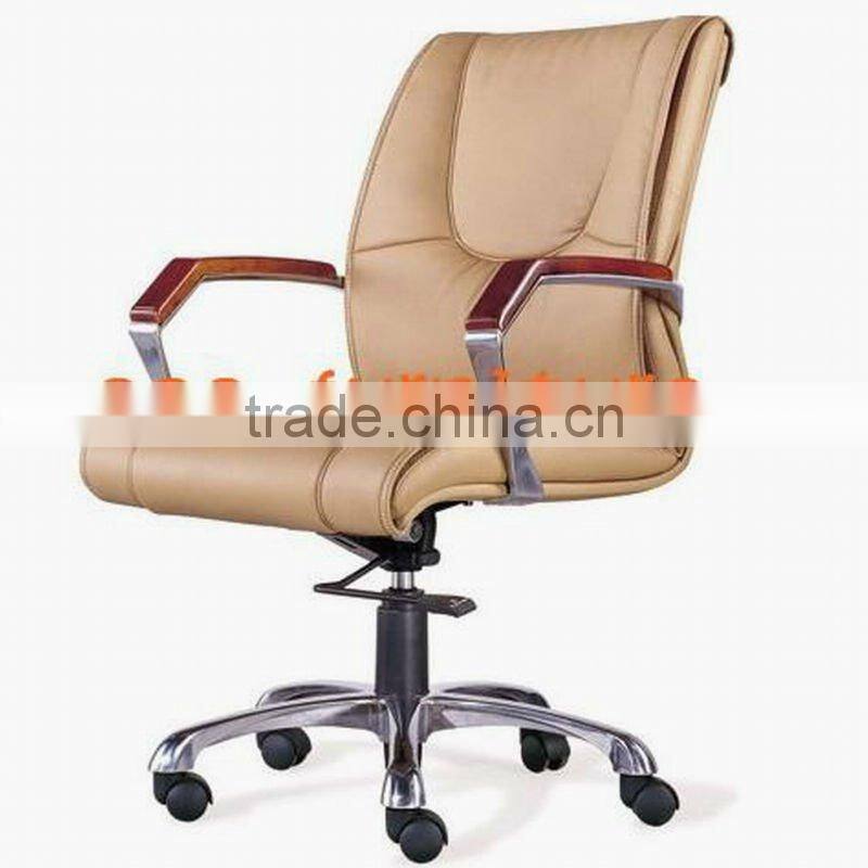 Leather cushion plywood chair