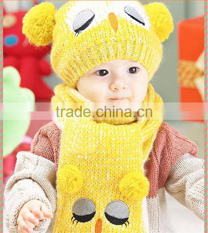 Portable Popular Set Winter Baby Hat Boy Girl Kids Warm Hat Cap