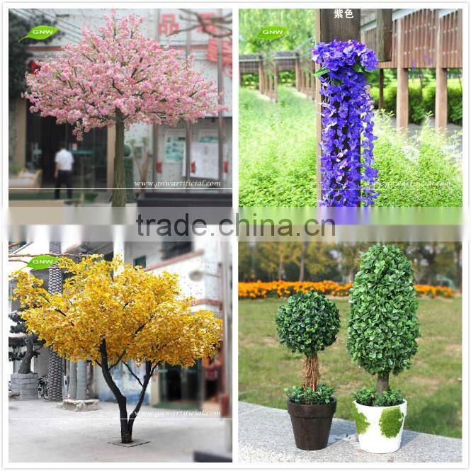 GNW 6ft white wedding flower stand centerpieces with wistaria wrought iron table wedding decoration centerpiece