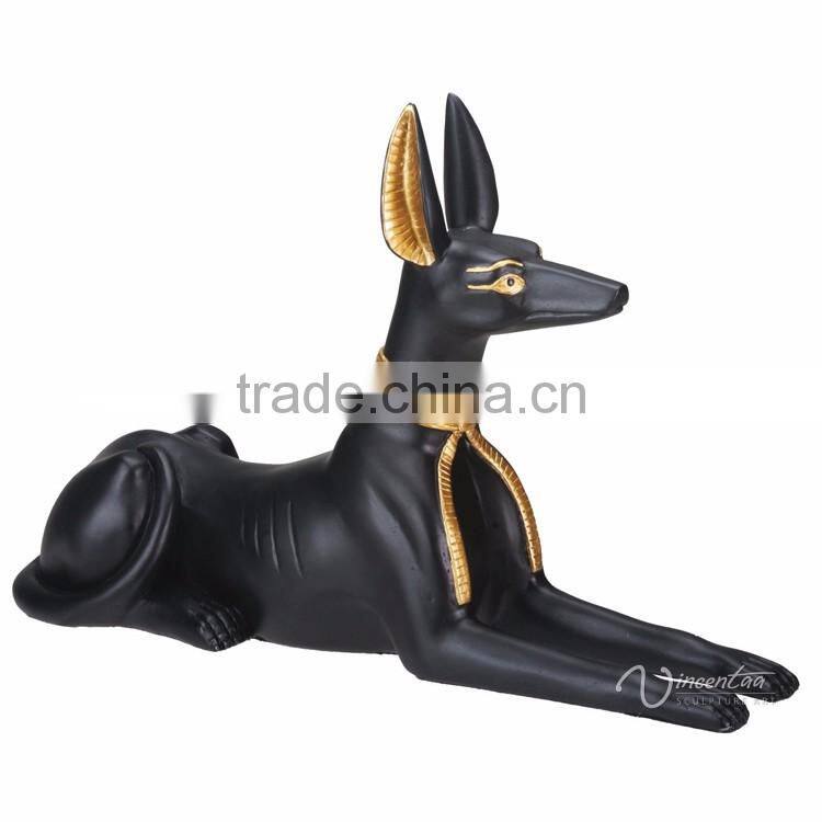 resin outdoor decorative life size egyptian anubis statues for sale