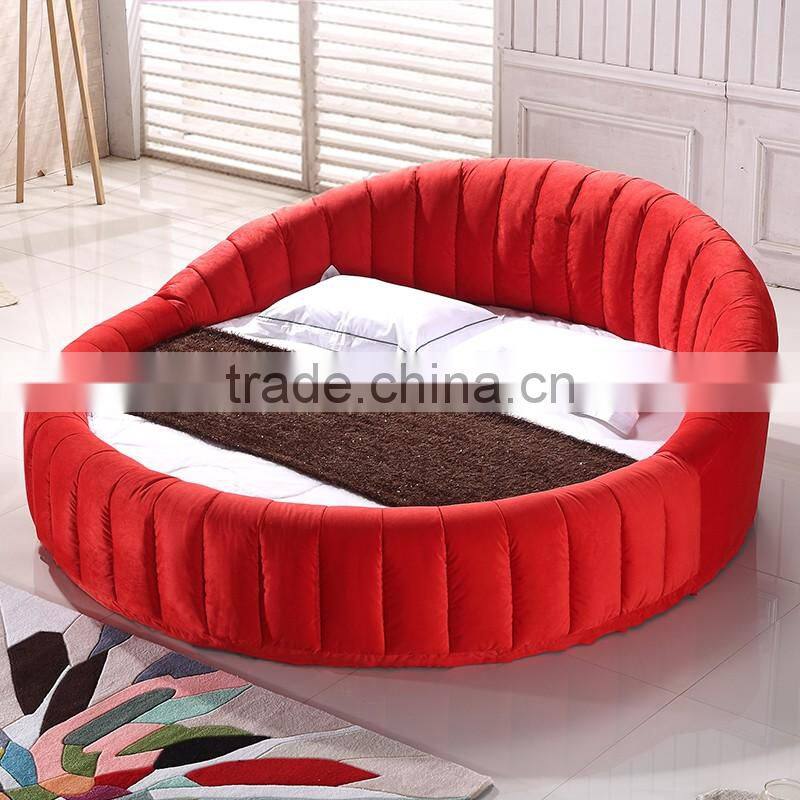 MMD03 sweet pink & blue pumpkin round bed can be customized 2016 alibaba new classic children kids baby furniture