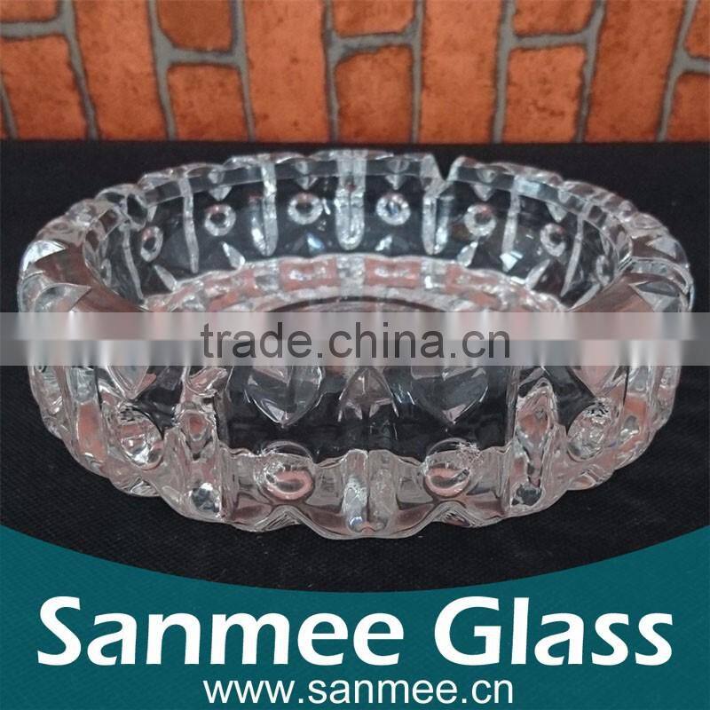Hot Sale Unique Round Glass Ashtray Whole Custom Cigar Ashtray