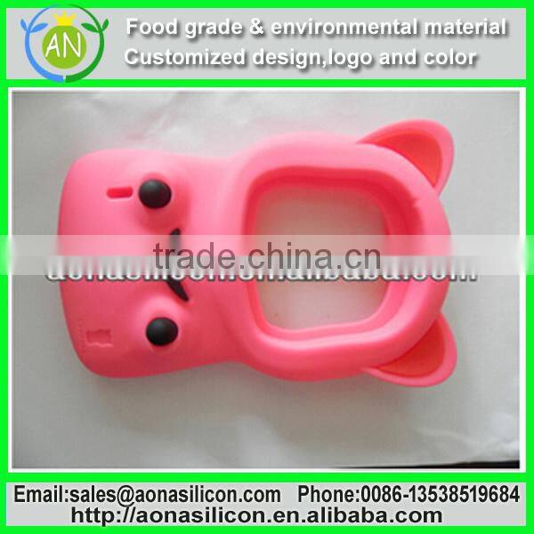 Cute animal design 3D silicone phone case