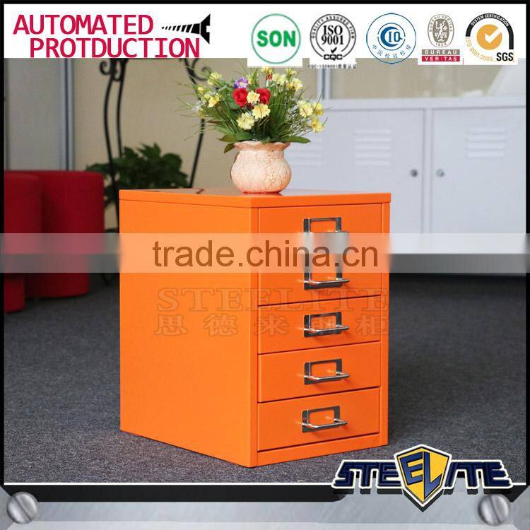 Colorful metal storage cabinet desktop metal 5 drawers file cabinet