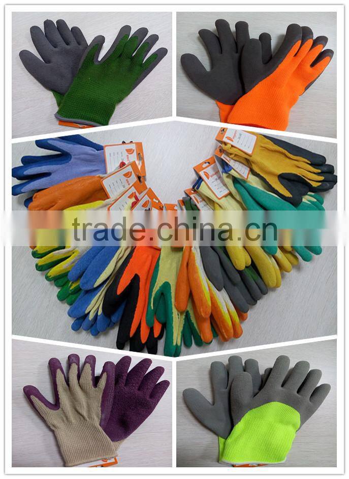 DDsafety Hot Sale 13 Gauge Knitted Latex Gloves With CE Working Gloves
