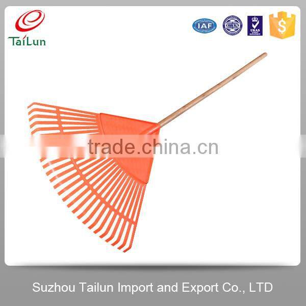 High Quality Orange 26 Tines Garden Plastic Lawn Rake Heads